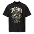 Black DPC Persistence Co. heavyweight oversized tee - front view