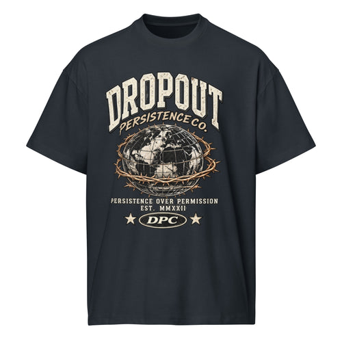 Navy Blazer DPC Persistence Co. heavyweight oversized tee - front view