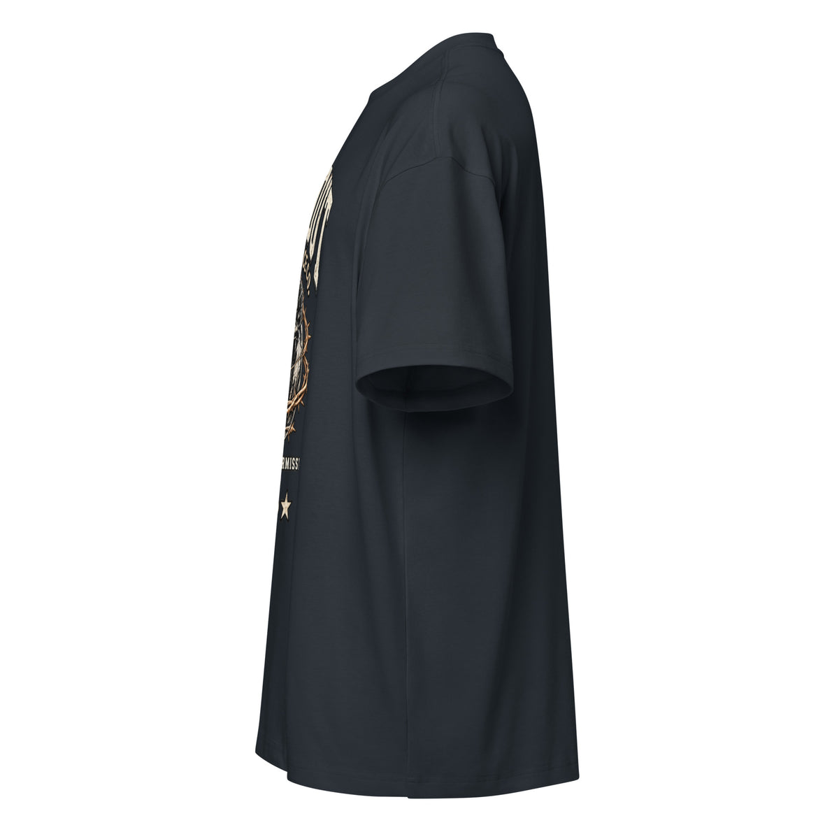 Navy Blazer DPC Persistence Co. heavyweight oversized tee - left side view