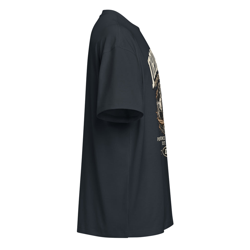 Navy Blazer DPC Persistence Co. heavyweight oversized tee - right side view