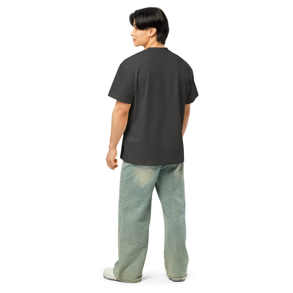 Vintage Black DPC Persistence Co. heavyweight oversized tee - back detail view