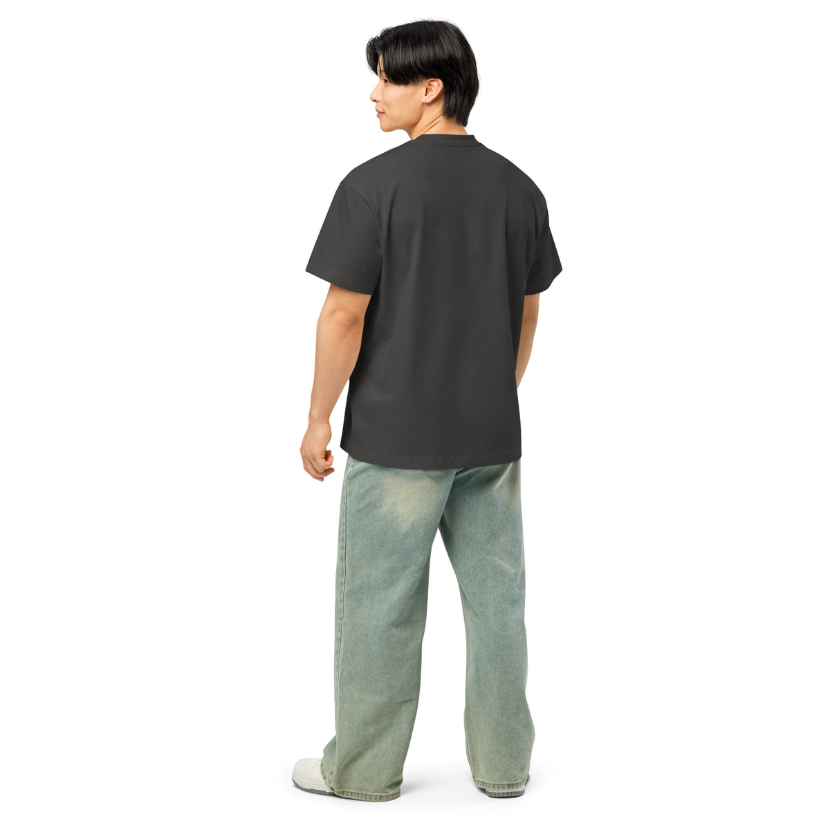 Vintage Black DPC Persistence Co. heavyweight oversized tee - back detail view