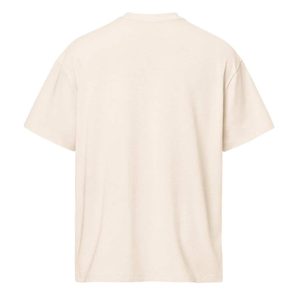 Vintage White DPC Persistence Co. heavyweight oversized tee - back view