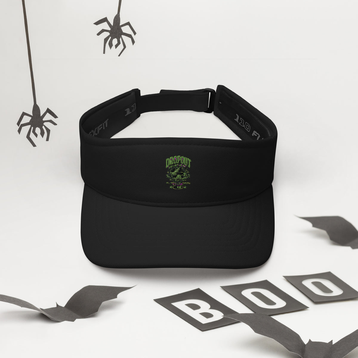 Black DPC Persistence Co. low-profile visor - alternate front angle