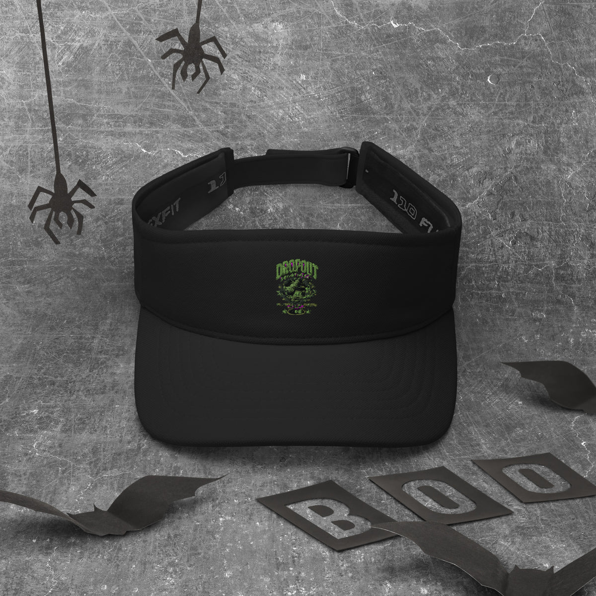 Black DPC Persistence Co. low-profile visor - front view