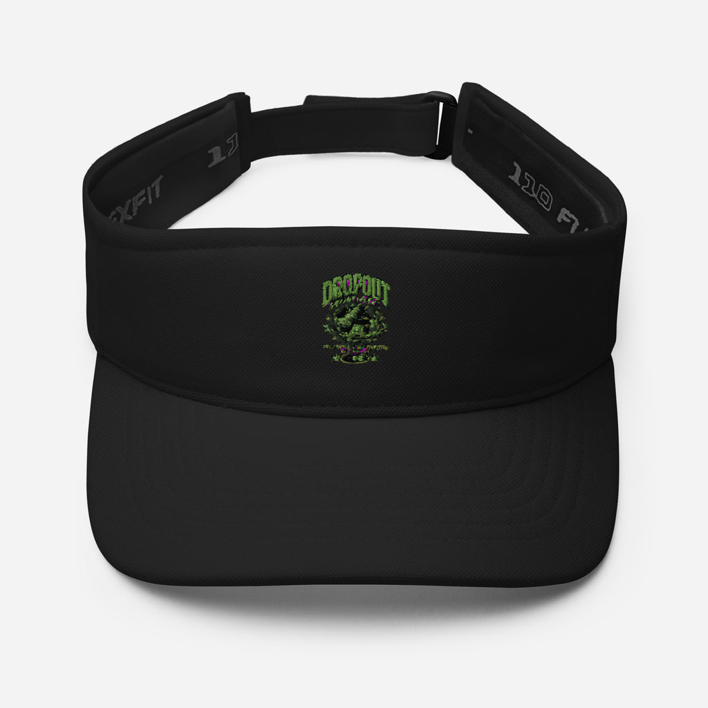 Black DPC Persistence Co. low-profile visor - front angle