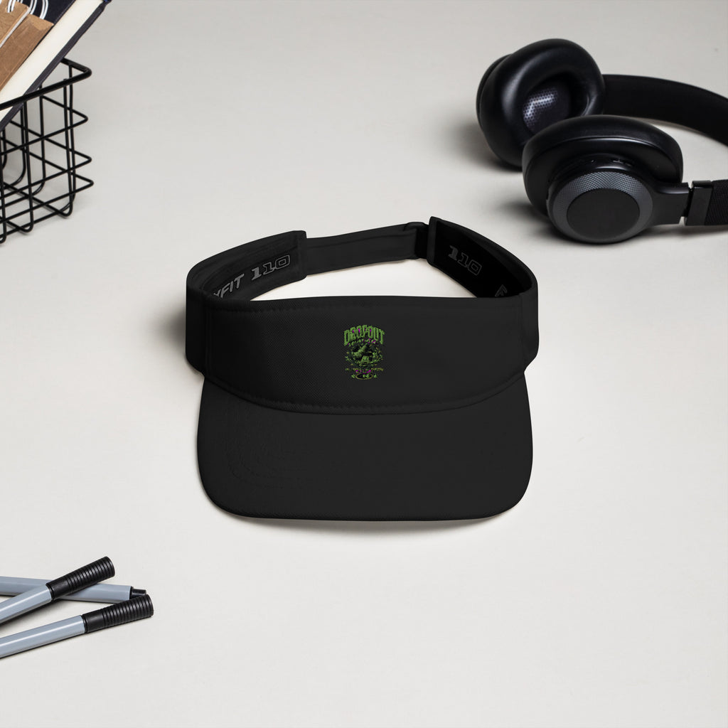 Black DPC Persistence Co. low-profile visor - alternate front view