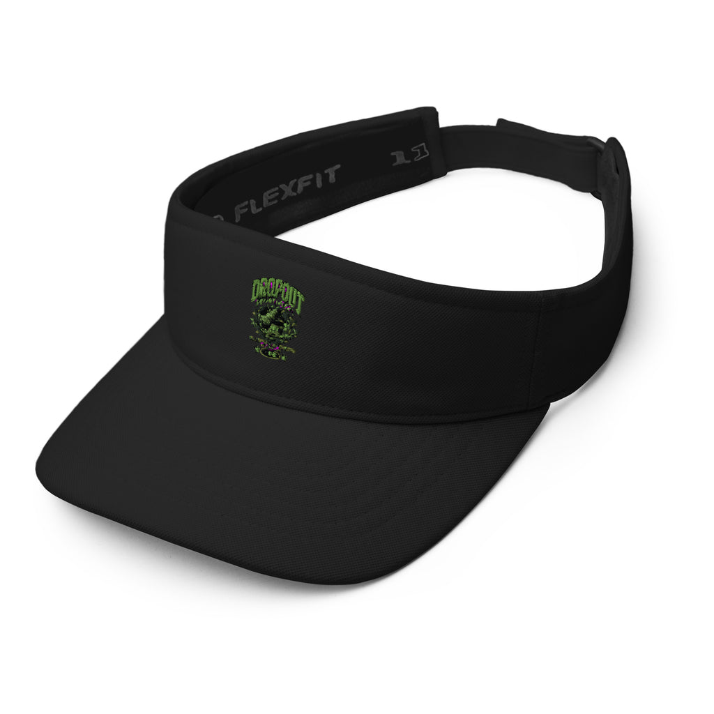 Black DPC Persistence Co. low-profile visor - left-front detail